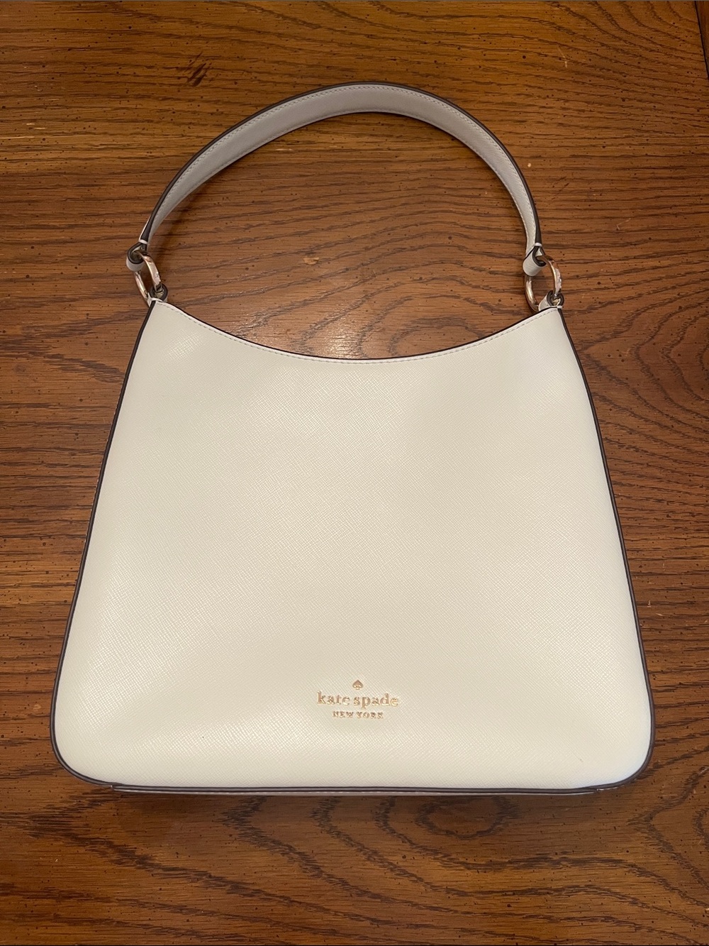 kate spade Mint Green Perry Saffiano Leather Shoulder Bag with Gold Logo